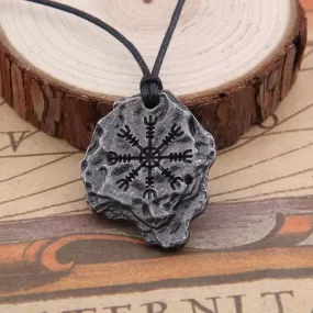 Aegishjalmr Helm of Awe Rock Necklace