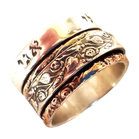 Bluenoemi Israeli spinner rings Meditation rings for women, engagement rings