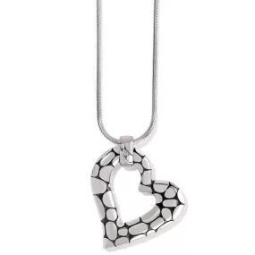 Pebble Heart Necklace