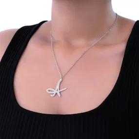 Personalized Diamond Initial Necklace