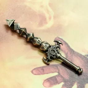 The Sword Of Probability Dice Sword Pendant