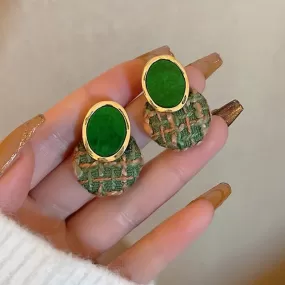 Trend Green Fashion Dangle Earrings